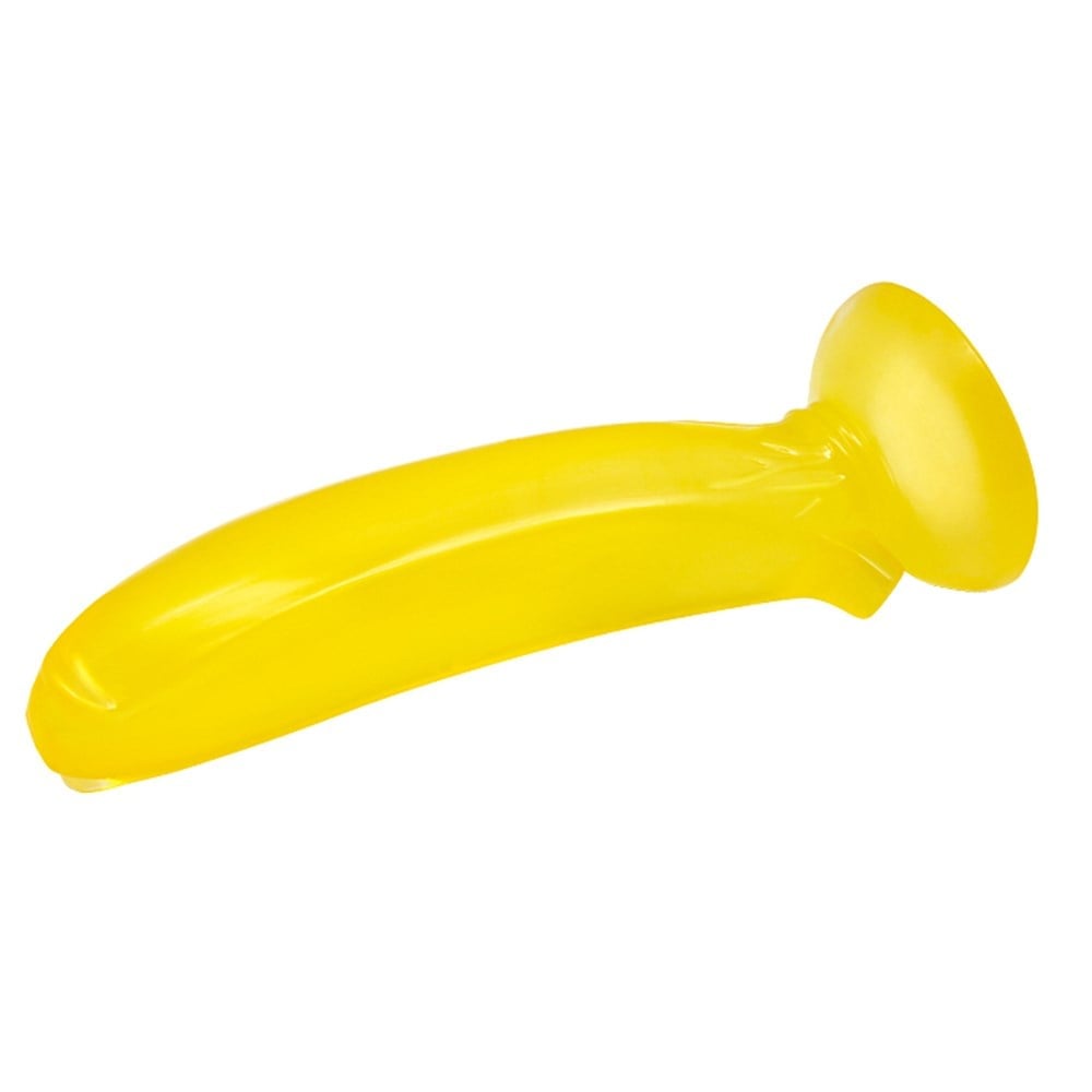 17 cm Vantuzlu Muz Şeklinde Silikon Anal Plug - Görsel 5