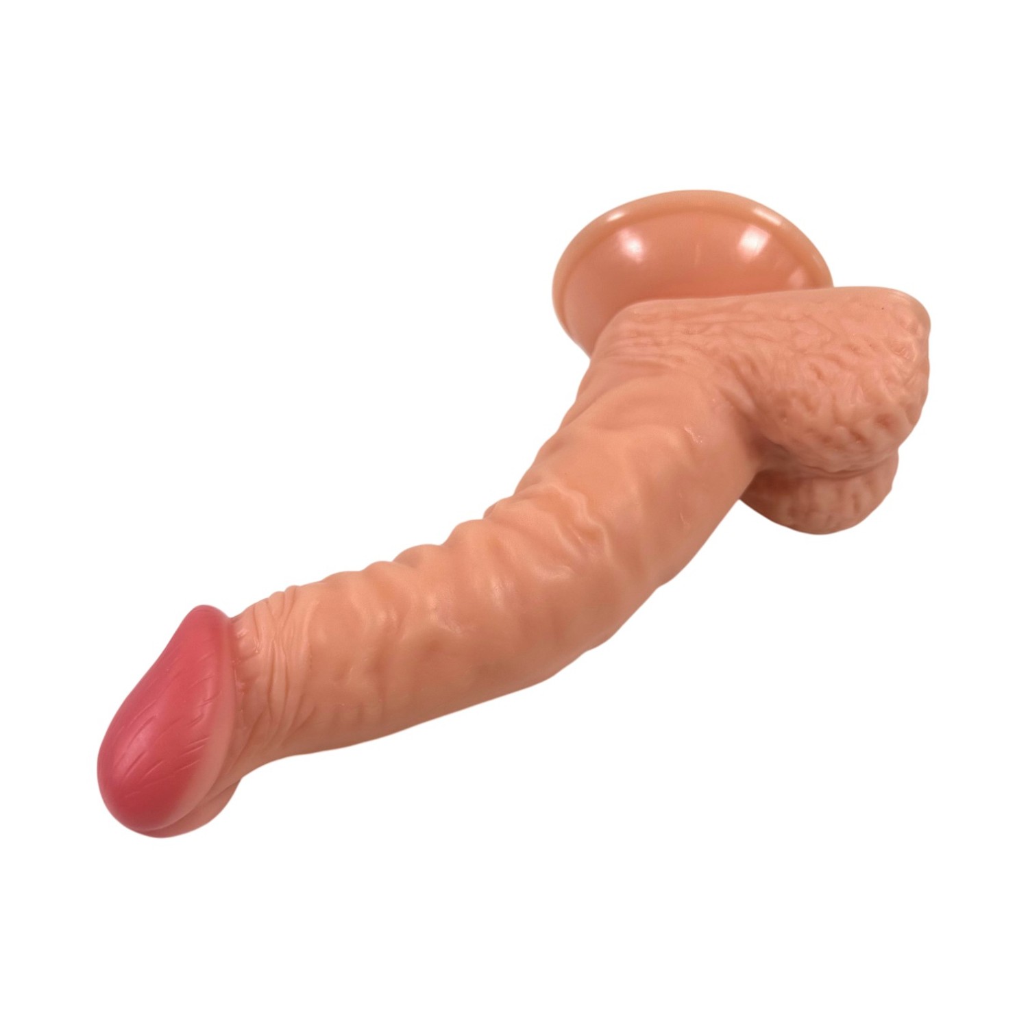 19 cm Realistik Dokulu Ten Rengi Vantuzlu Dildo Penis – Iron - Görsel 4