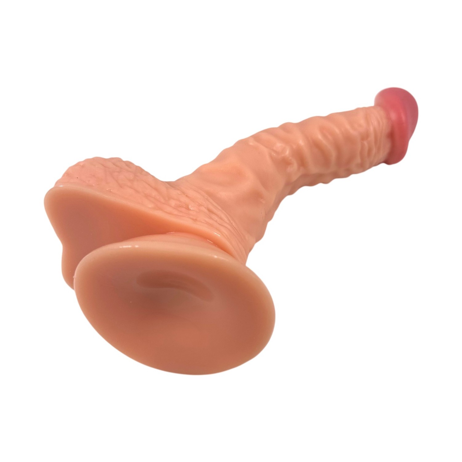 19 cm Realistik Dokulu Ten Rengi Vantuzlu Dildo Penis – Iron - Görsel 5