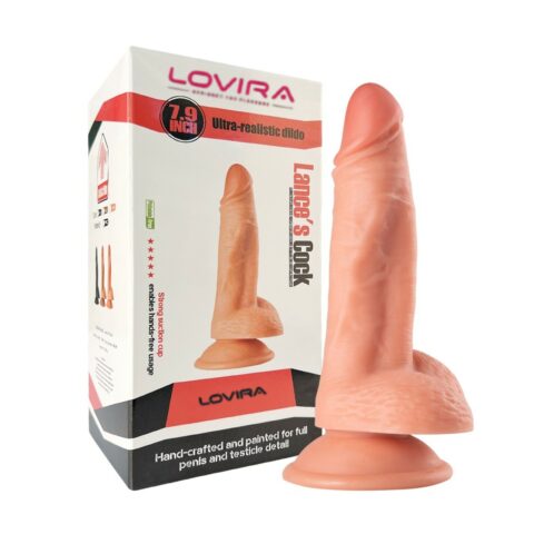 20 cm Dolgun Realistik Dokulu Vantuzlu Dildo Penis – Ten Rengi