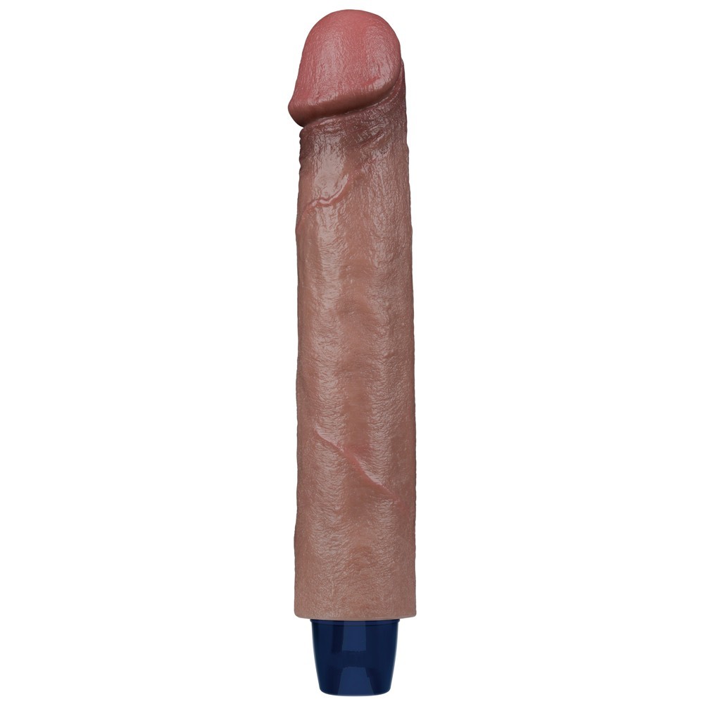 22.8 cm USB Şarjlı Yeni Nesil Realistik Testissiz Titreşimli Zenci Dildo Penis - Görsel 2