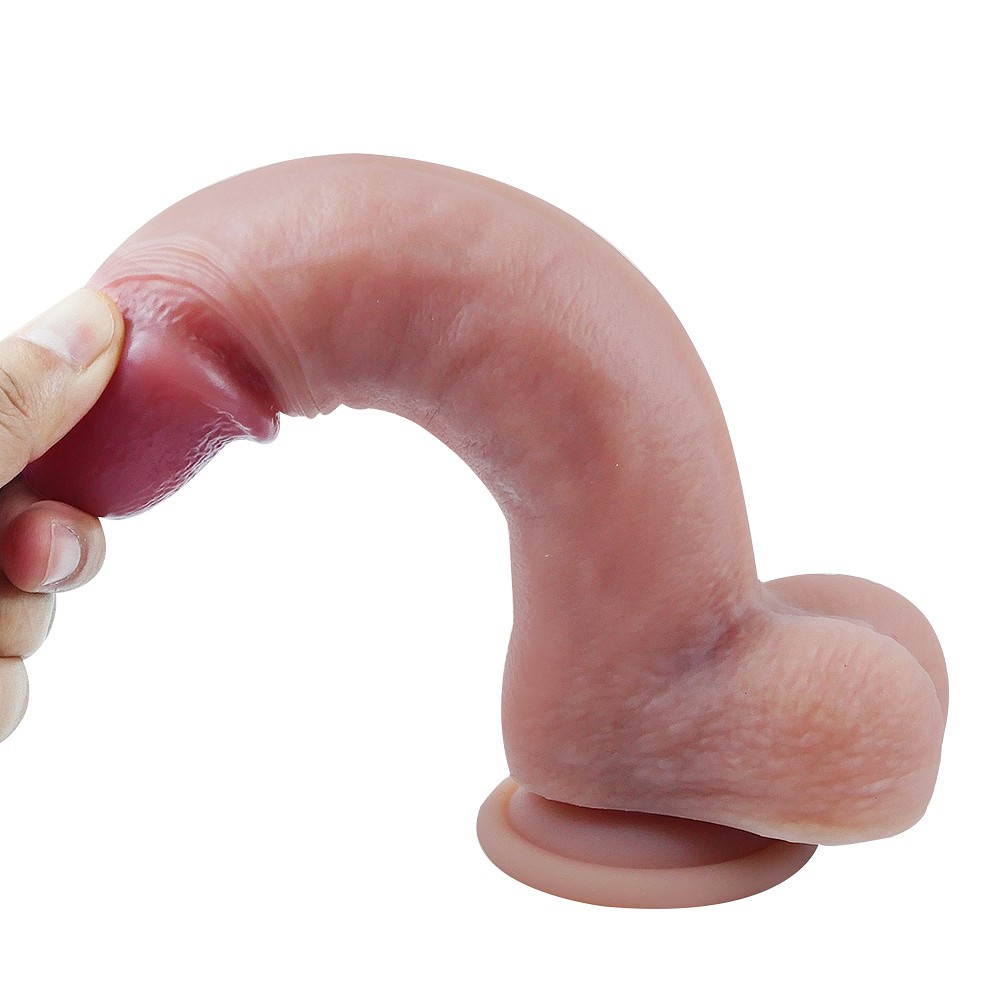 22 cm Ultra Gerçekçi Melez Belden Bağlamalı Vantuzlu Dildo Penis – Draven - Görsel 5