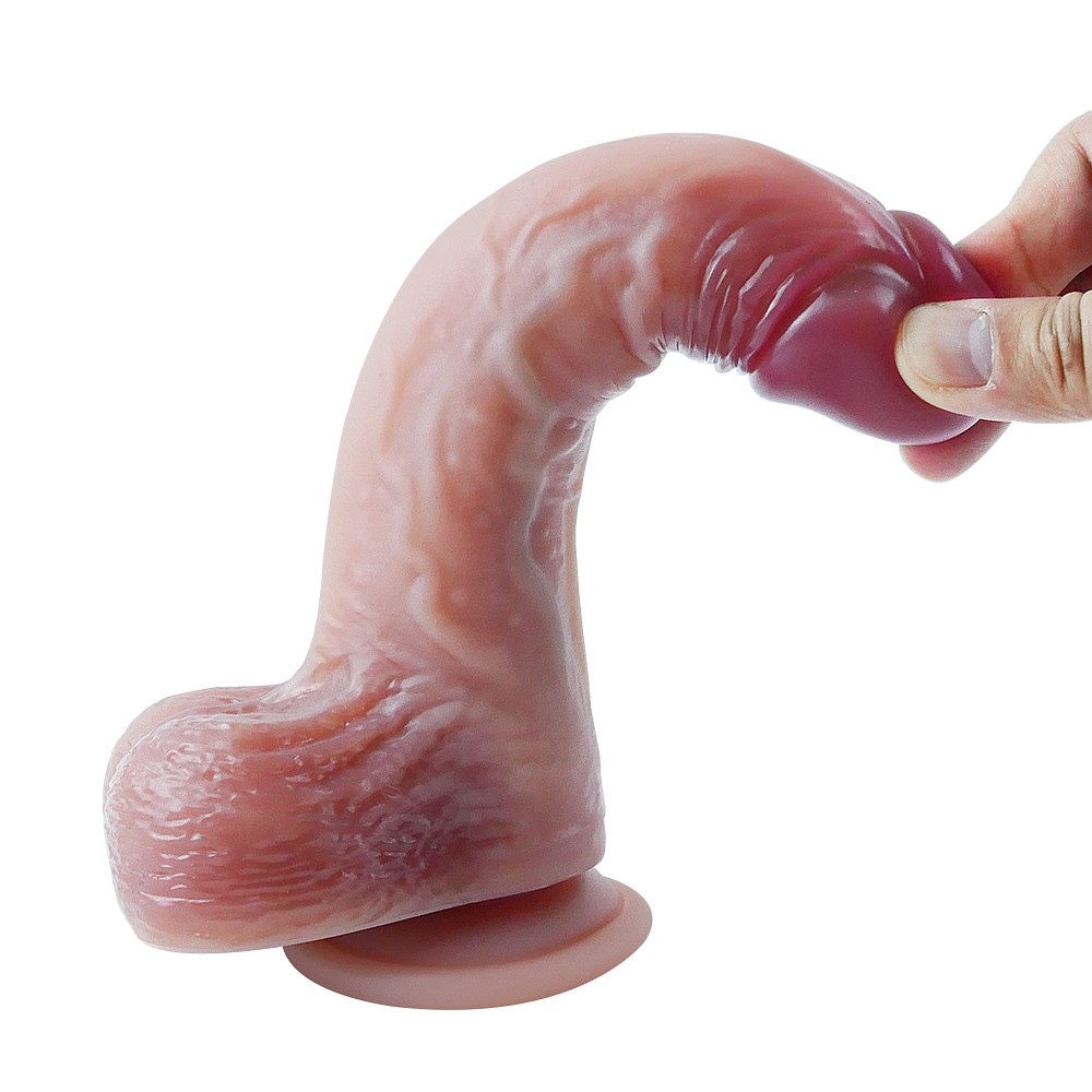 22 cm Ultra Gerçekçi Melez Belden Bağlamalı Vantuzlu Dildo Penis – Kaelix - Görsel 5
