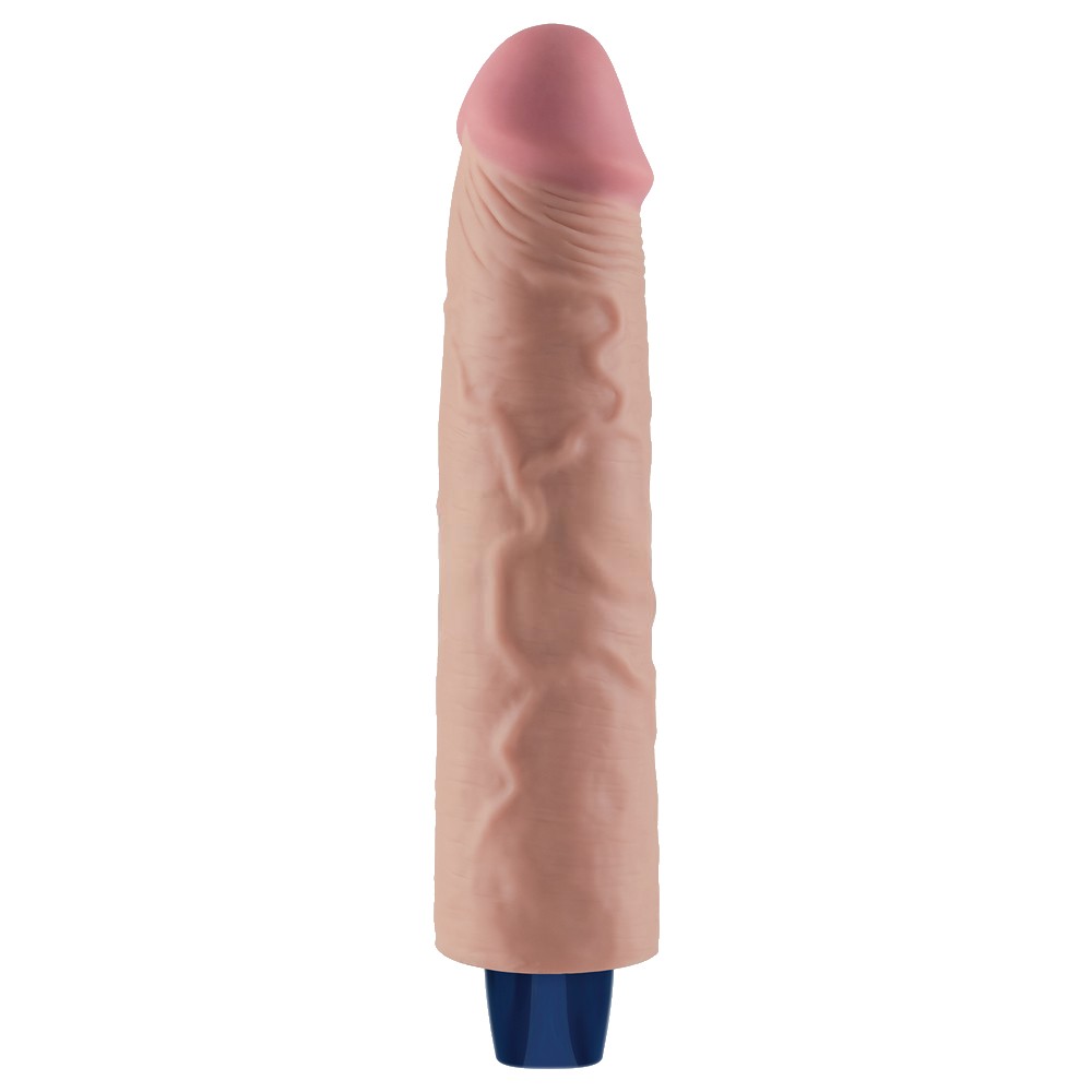 23.7 cm USB Şarjlı Yeni Nesil Realistik Testissiz Titreşimli Ten Dildo Penis - Görsel 6