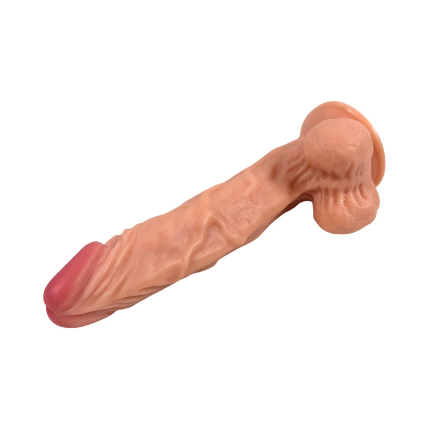 23 cm Realistik Dokulu Ten Rengi Vantuzlu Dildo Penis – Elon - Görsel 6