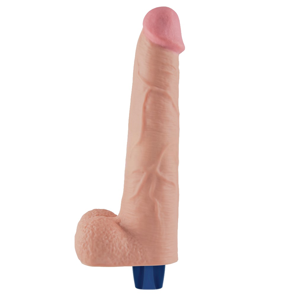 27.2 cm USB Şarjlı Yeni Nesil Realistik Titreşimli Ten Dildo Penis - Görsel 6