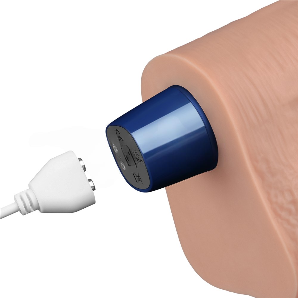 27.2 cm USB Şarjlı Yeni Nesil Realistik Titreşimli Ten Dildo Penis - Görsel 4