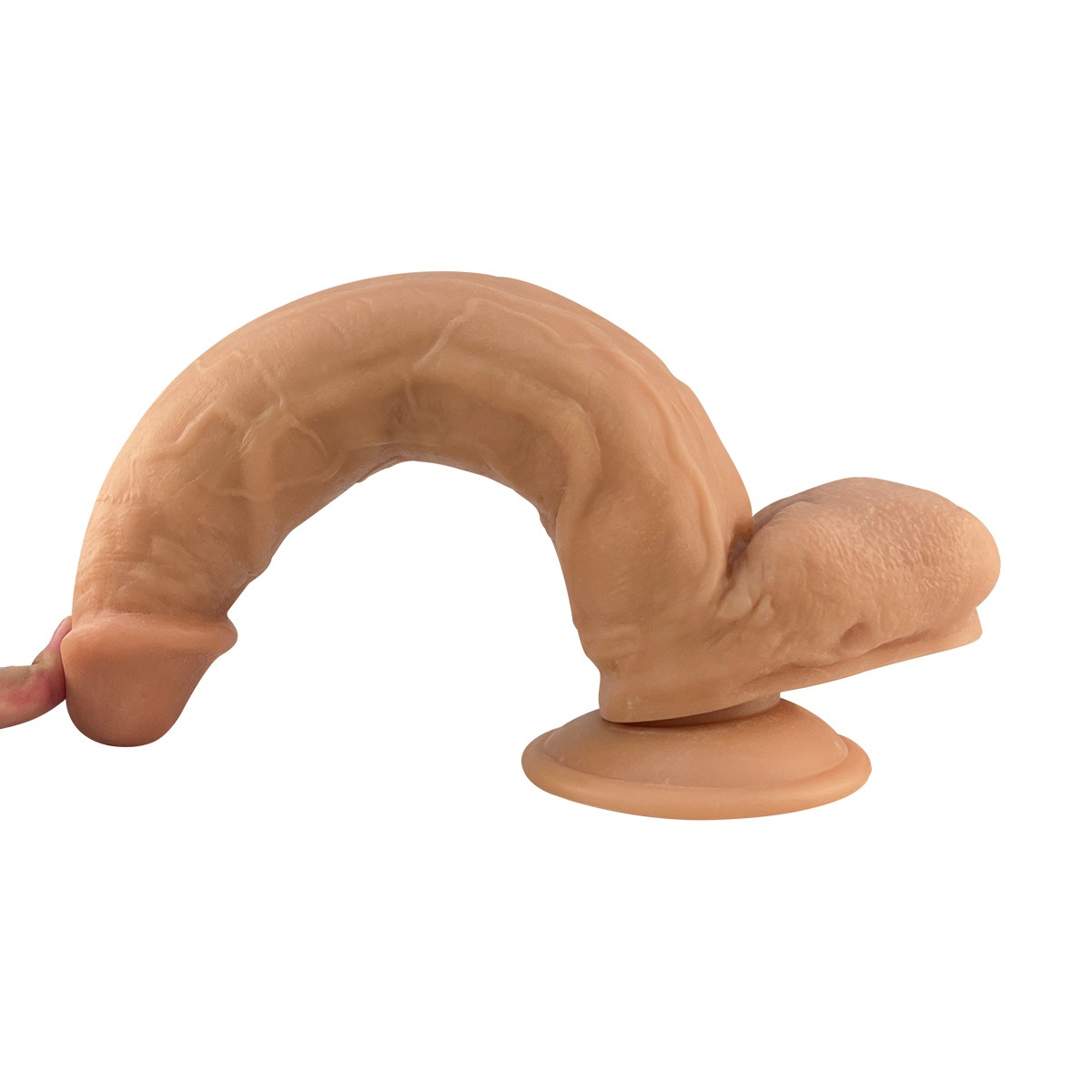 30 cm Büyük Boy Kalın Realistik Vantuzlu Dildo Penis – Melez - Görsel 6