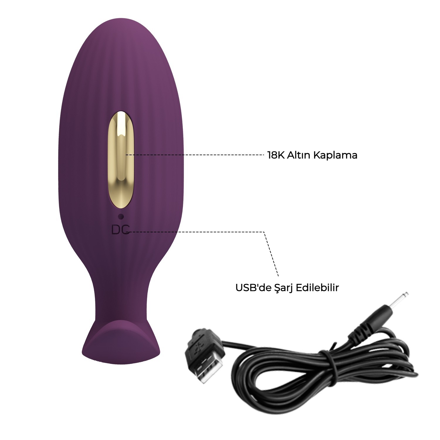 Telefon Kumandalı 12 Titreşim Fonksiyon & 3 Elektro Şoklu Teknolojik Anal Vajinal Vibratör - Görsel 5