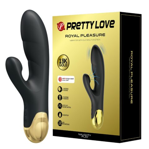 Altın Serisi – 7 Titreşim Modlu & 7 Emme Fonksiyonlu USB Şarjlı Vibratör – Naughty Play