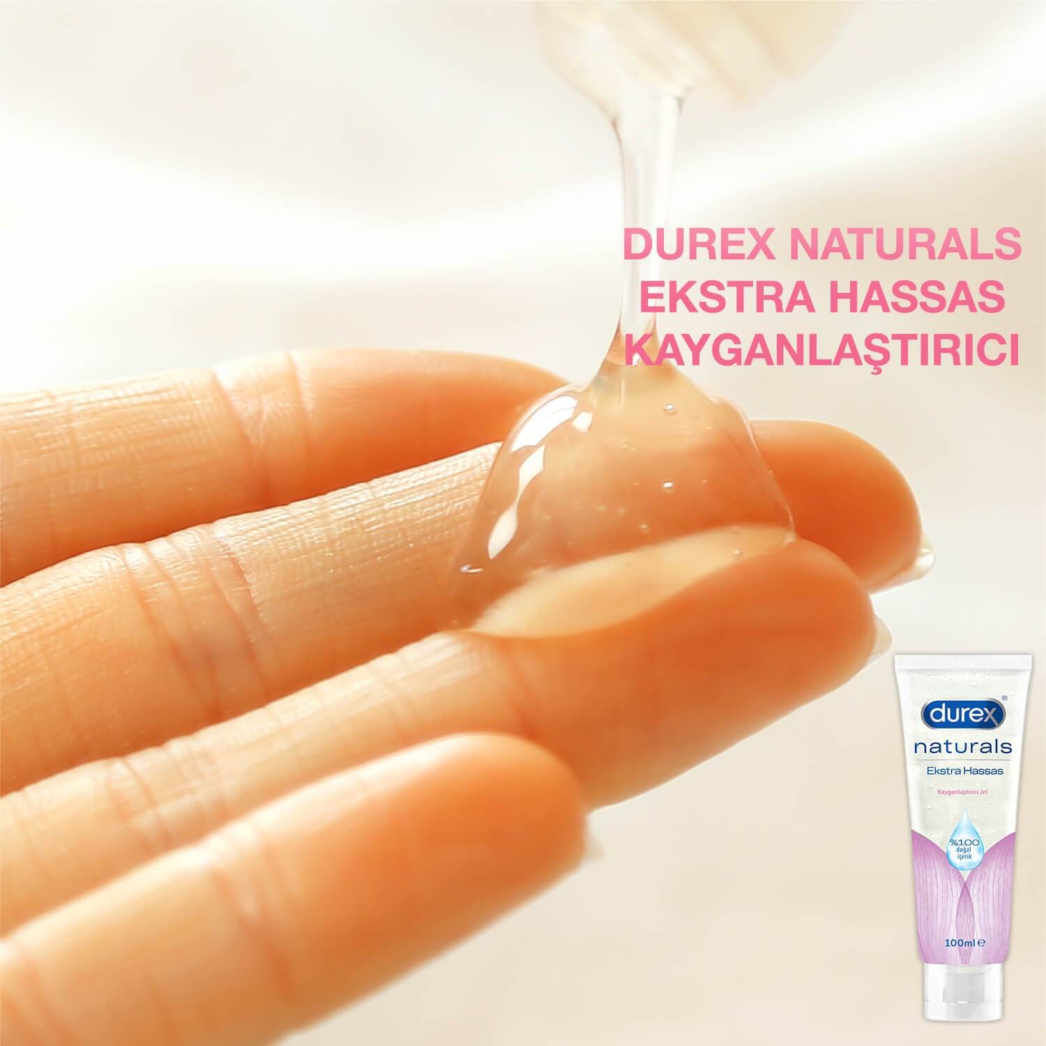 Durex Naturals Ekstra Hassas Kayganlaştırıcı Jel 100 ml - Görsel 3