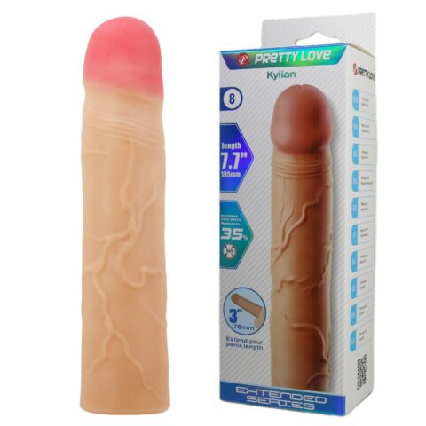 Extended 7.6 cm Uzatmalı Gerçekçi Penis Kılıfı – Kylian