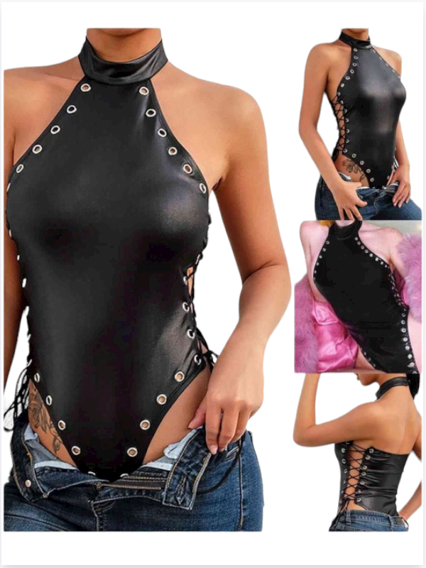 Bouquet Boutique Fantezi Yanları Kuş Gözlü Yandan Bağlamalı Seksi Babydol BQT355426 - Görsel 10