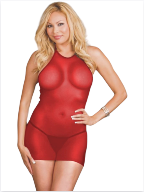 Bouquet Boutique Büyük Beden Kırmızı Fantazi Seksi Tül Babydoll  BQT353223