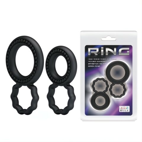 Çift Halkalı Penis ve Testis Sıkılaştırıcı Cock Ring Seti – Ring
