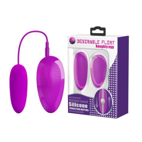Şarjlı İleri–Geri Hareketli Titreşimli Vajinal Yumurtası – Naughty Egg