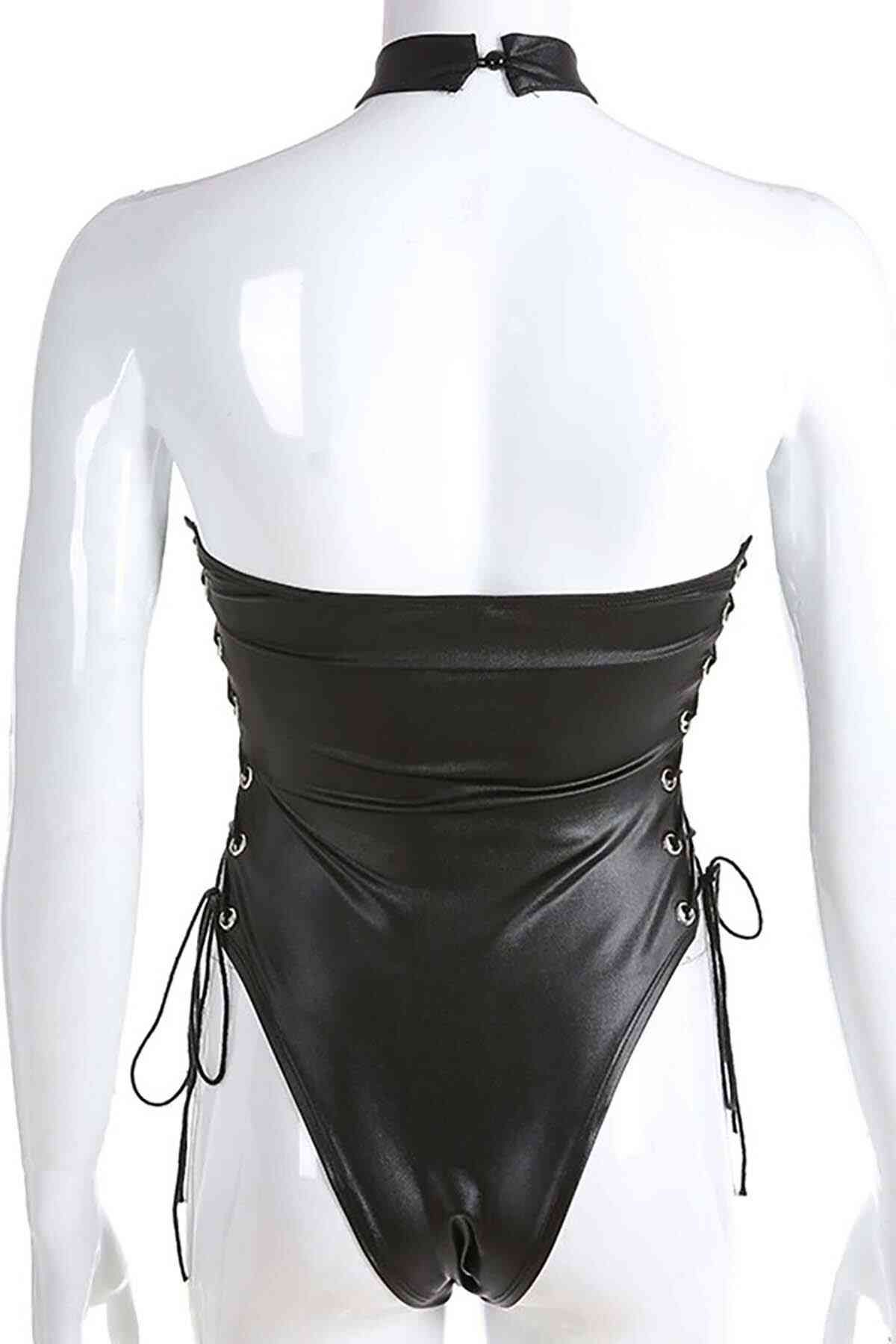 Bouquet Boutique Fantezi Yanları Kuş Gözlü Yandan Bağlamalı Seksi Babydol BQT355426 - Görsel 3