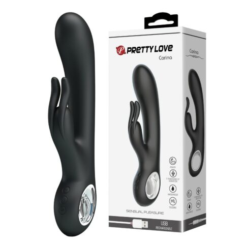 USB Şarjlı 7 Titreşim Modlu ve Isıtma Fonksiyonlu Rabbit Vibratör - Carina